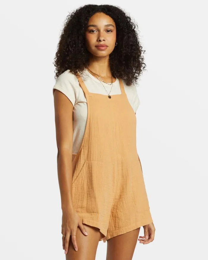 Billabong Shorts Beach Crush Romper Baked Clay 8211 Women