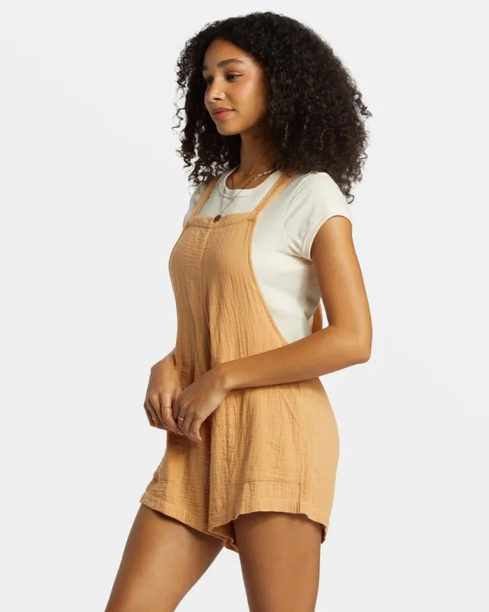 Billabong Shorts Beach Crush Romper Baked Clay 8211 Women