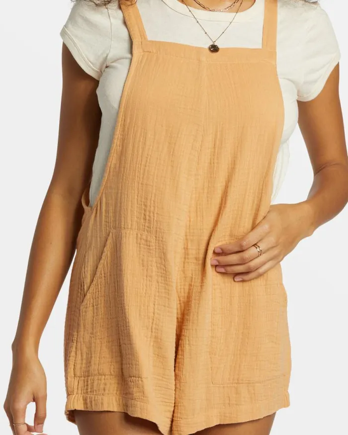 Billabong Shorts Beach Crush Romper Baked Clay 8211 Women
