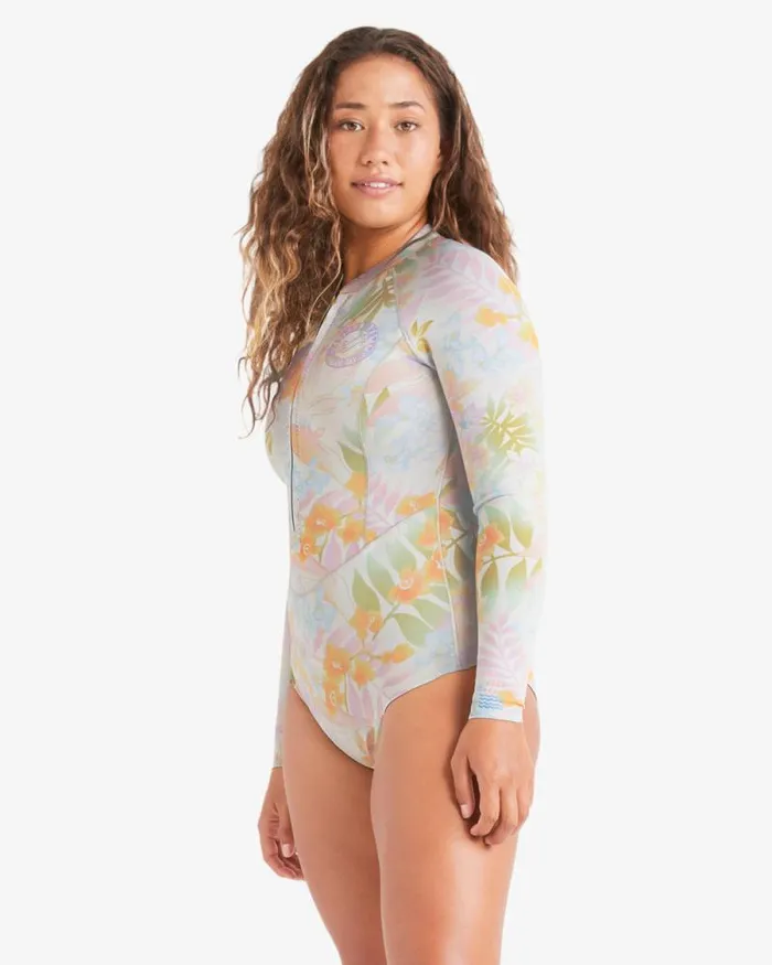 Billabong Springsuits Salty Dayz Light Long Sleeve Spring Wetsuit Peaceful Palms 8211 Women