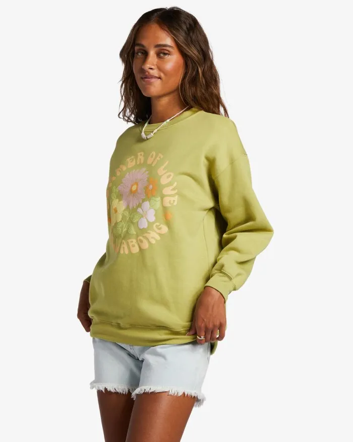 Billabong Sweatshirts and Fleece Lovers Forever Seaweed 8211 Women