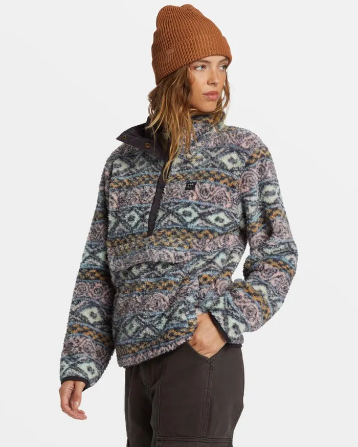 Billabong Sweatshirts and Fleece Switchback Mock Neck Fleece Dusty Peach 8211 Women