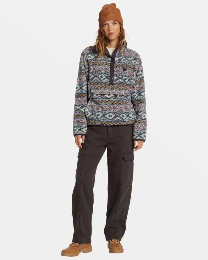 Billabong Sweatshirts and Fleece Switchback Mock Neck Fleece Dusty Peach 8211 Women