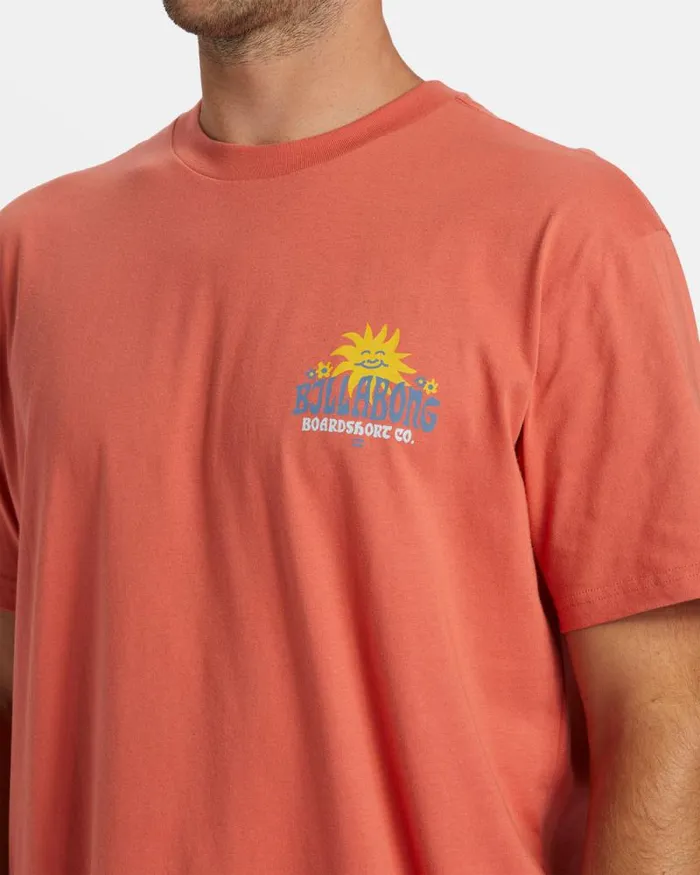 Billabong TShirts Lounge TShirt Washed Red 8211 Men Billabong TShirts Lounge TShirt Washed Red 8211 Men