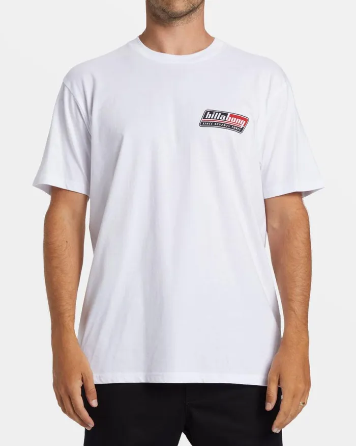 Billabong TShirts Walled TShirt White 8211 Men