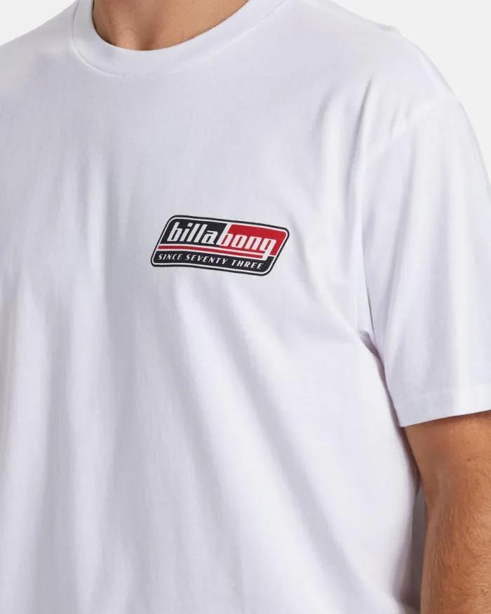 Billabong TShirts Walled TShirt White 8211 Men