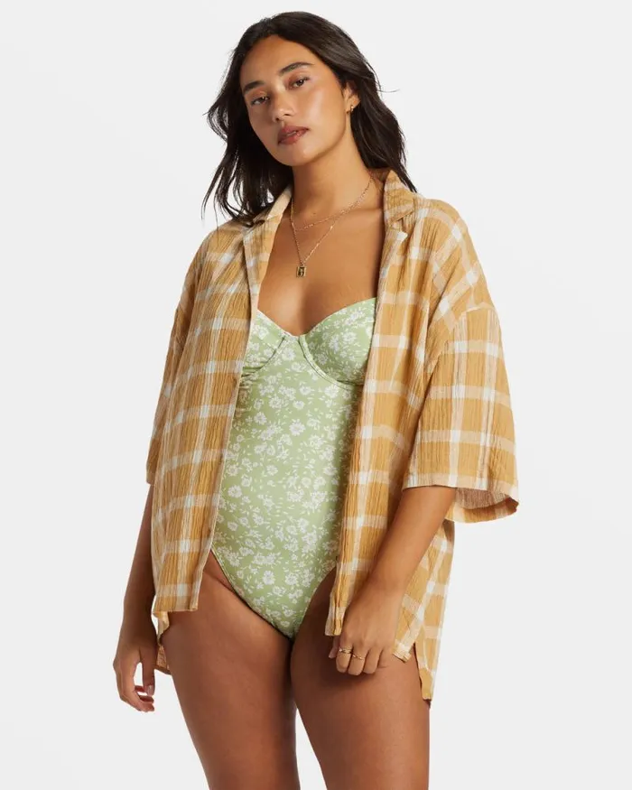 Billabong Tops Beach Side Oversized Short Sleeve Shirt Hemp 2 8211 Women Billabong Tops Beach Side Oversized Short Sleeve Shirt Hemp 2 8211 Women
