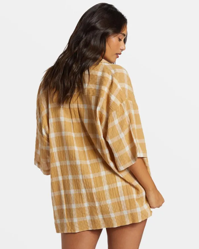 Billabong Tops Beach Side Oversized Short Sleeve Shirt Hemp 2 8211 Women Billabong Tops Beach Side Oversized Short Sleeve Shirt Hemp 2 8211 Women