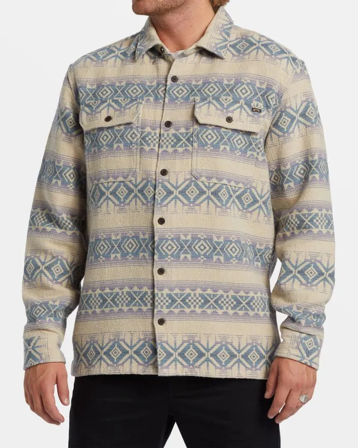 Billabong Wave Washed Essentials Offshore Jacquard Flannel Long Sleeve Shirt Taupe 8211 Men Billabong Wave Washed Essentials Offshore Jacquard Flannel Long Sleeve Shirt Taupe 8211 Men