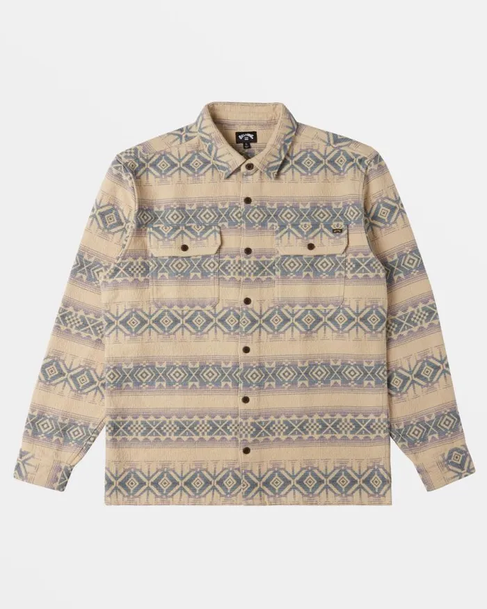 Billabong Wave Washed Essentials Offshore Jacquard Flannel Long Sleeve Shirt Taupe 8211 Men Billabong Wave Washed Essentials Offshore Jacquard Flannel Long Sleeve Shirt Taupe 8211 Men