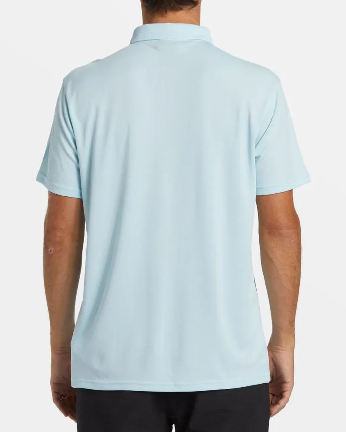 Billabong Wave Washed Essentials Offshore Short Sleeve Polo Tshirt Coastal 8211 Men