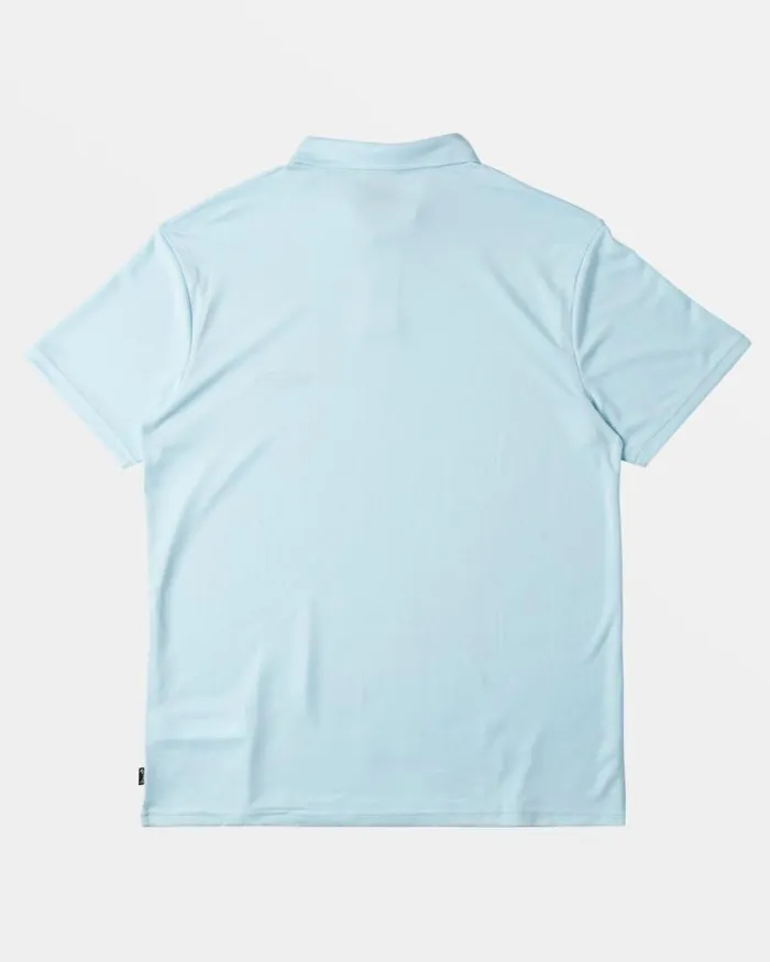 Billabong Wave Washed Essentials Offshore Short Sleeve Polo Tshirt Coastal 8211 Men