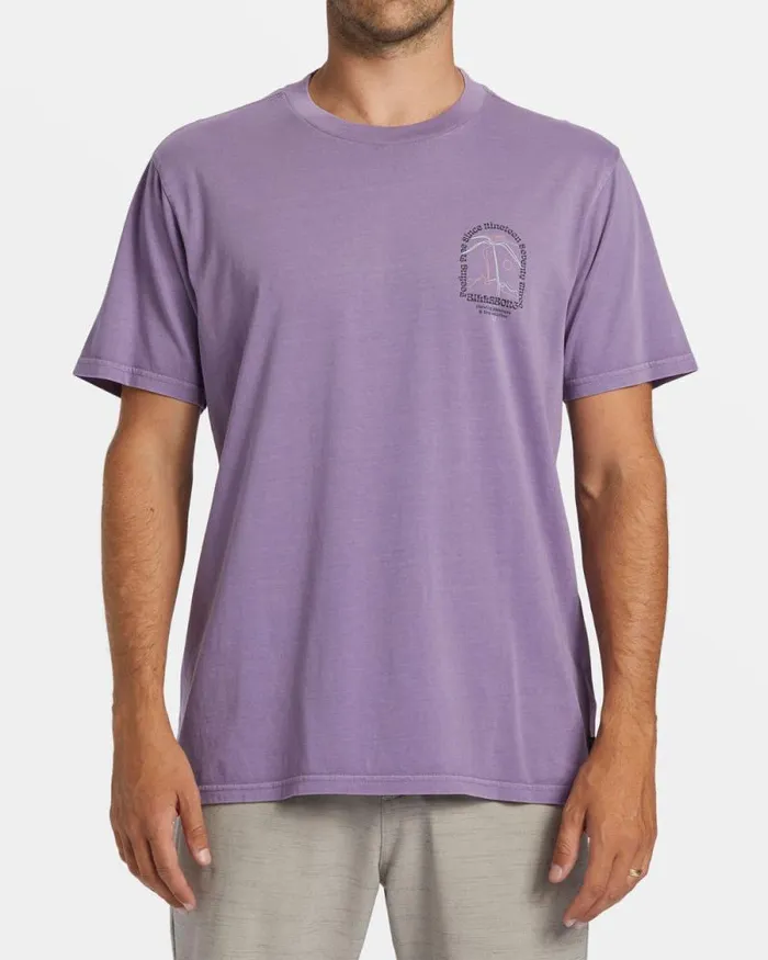 Billabong Wave Washed Essentials Vacay TShirt Dusty Grape 8211 Men