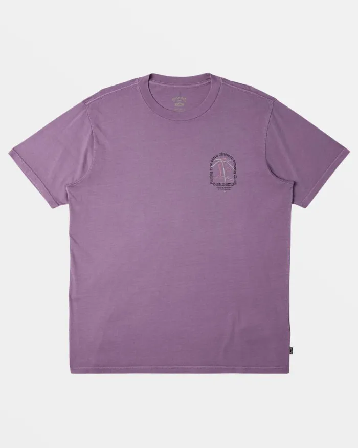 Billabong Wave Washed Essentials Vacay TShirt Dusty Grape 8211 Men