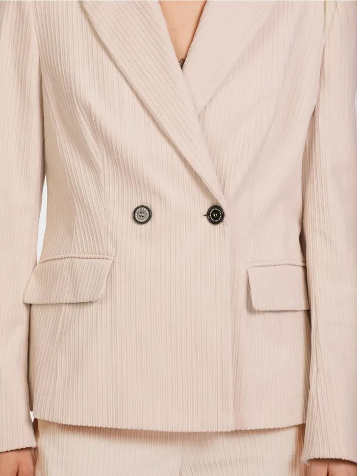 Blazer Damen Marc Cain Krpernaher Blazer Aus Cord Soft Blossom