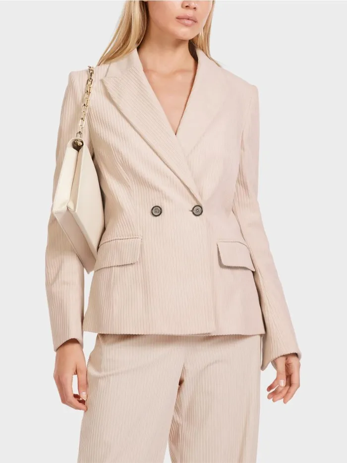 Blazer Damen Marc Cain Krpernaher Blazer Aus Cord Soft Blossom