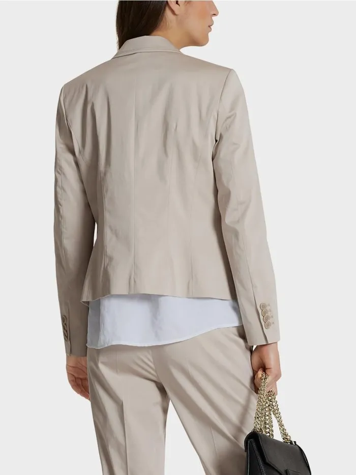 Blazer Damen Marc Cain Stretchiger Blazer Simply Taupe