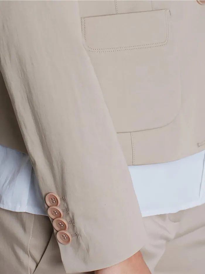 Blazer Damen Marc Cain Stretchiger Blazer Simply Taupe