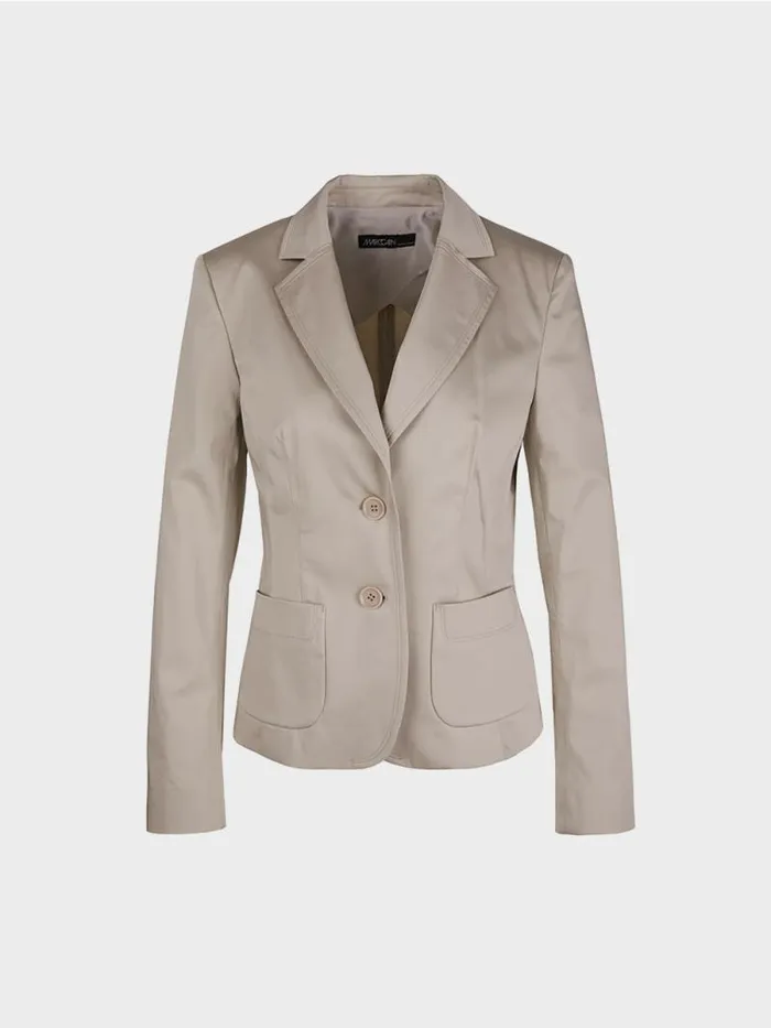 Blazer Damen Marc Cain Stretchiger Blazer Simply Taupe