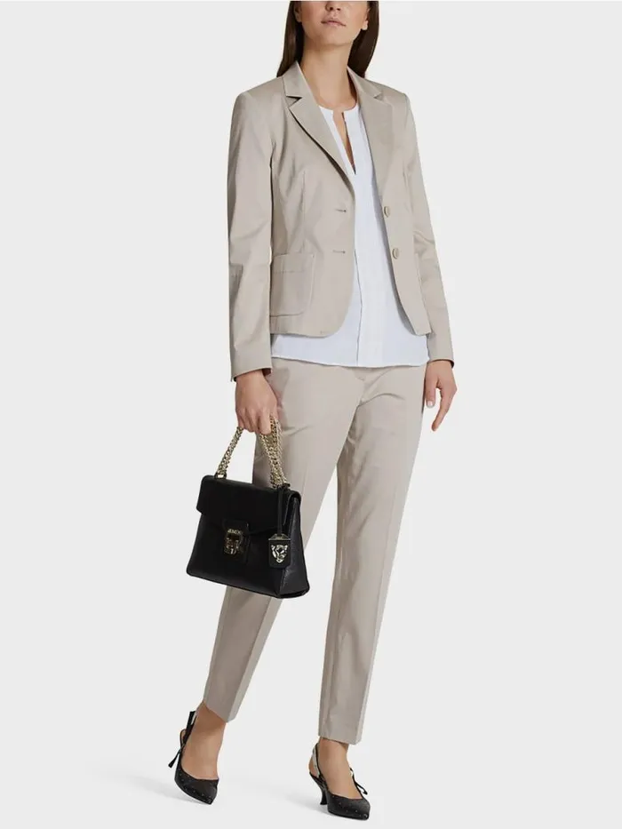 Blazer Damen Marc Cain Stretchiger Blazer Simply Taupe