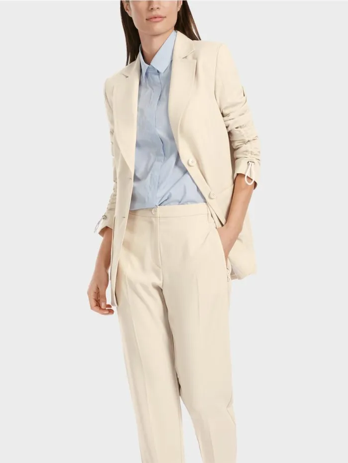 Blazer Damen Marc Cain Taillierter Blazer Soft Moon Rock