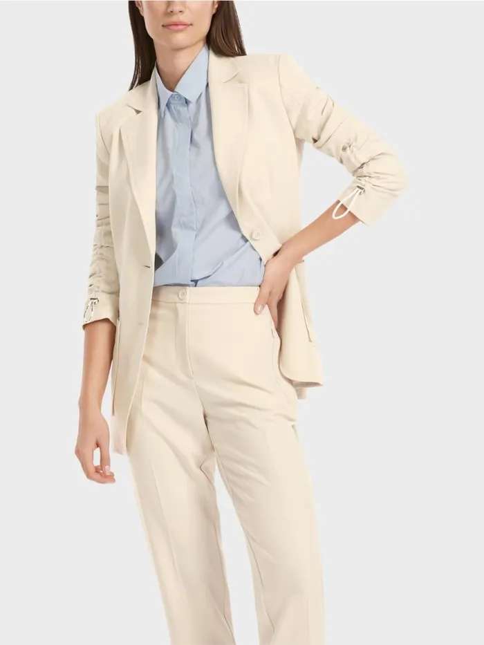 Blazer Damen Marc Cain Taillierter Blazer Soft Moon Rock