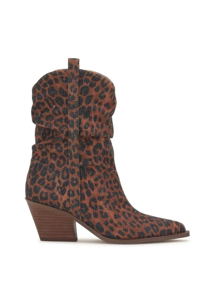 Boots and Booties Shoes Jessica Simpson Zellya Western Bootie In Leopard