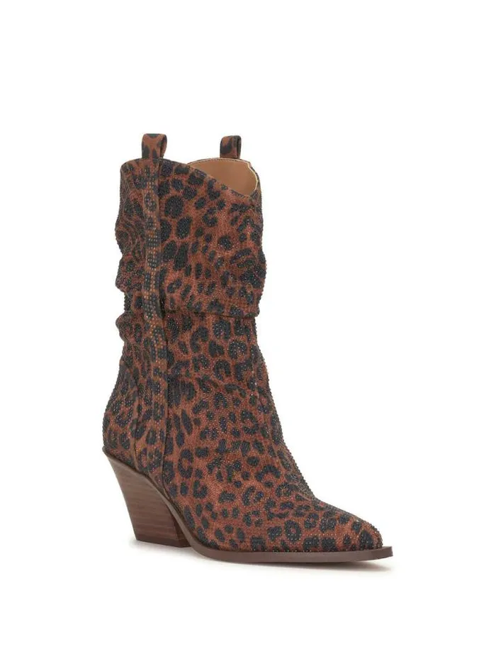 Boots and Booties Shoes Jessica Simpson Zellya Western Bootie In Leopard