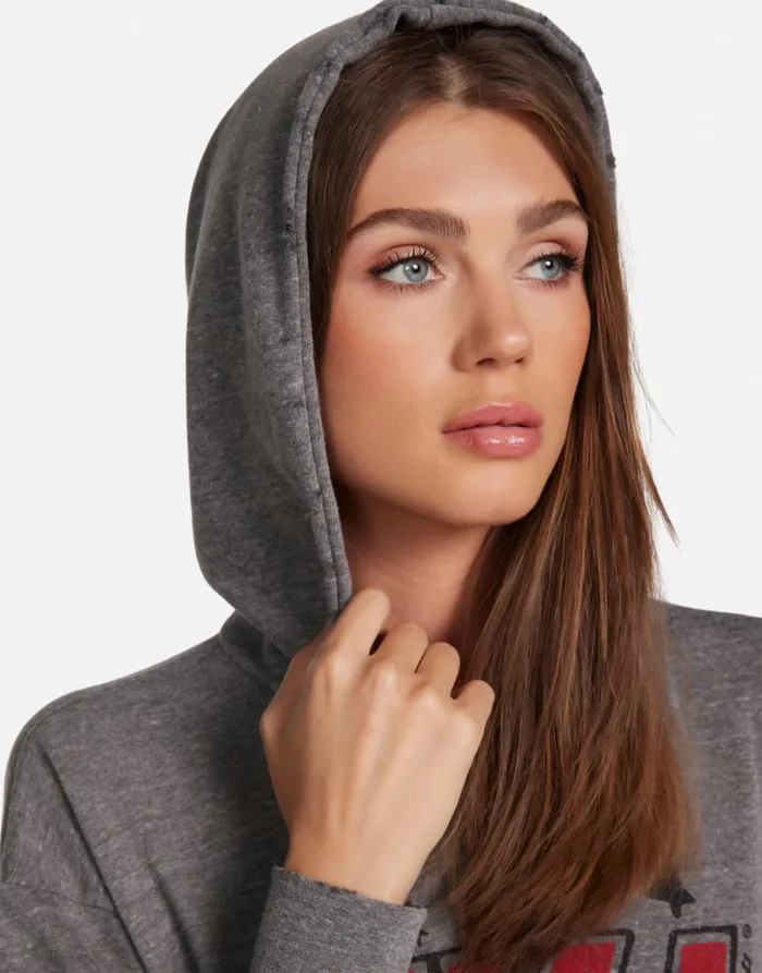 Breezy KISS Local Crew Heather Greyblack Women039s Lauren Moshi Hoodies