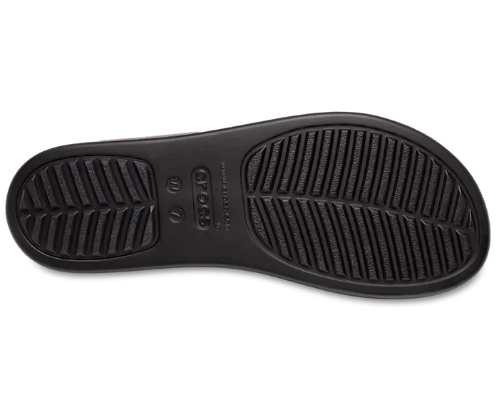 Brooklyn Buckle Black Women Crocs Sandals