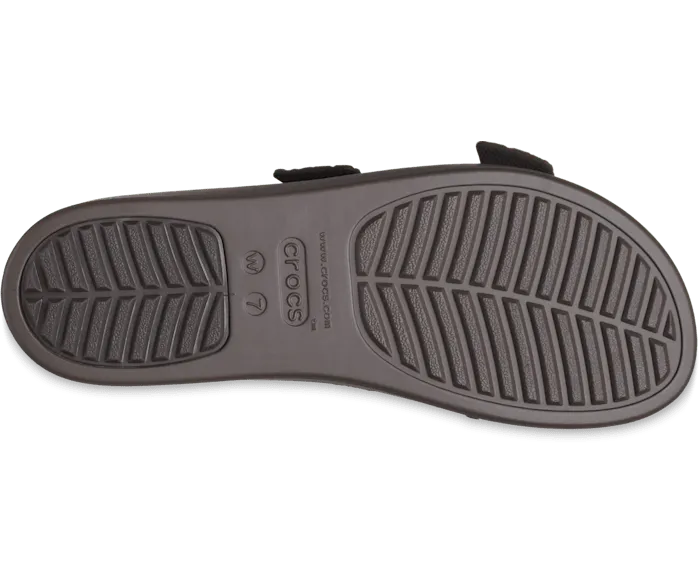 Brooklyn Croco Buckle Espresso Women Crocs Sandals