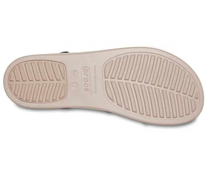 Brooklyn Low Wedge Black Mushroom Women Crocs Slides