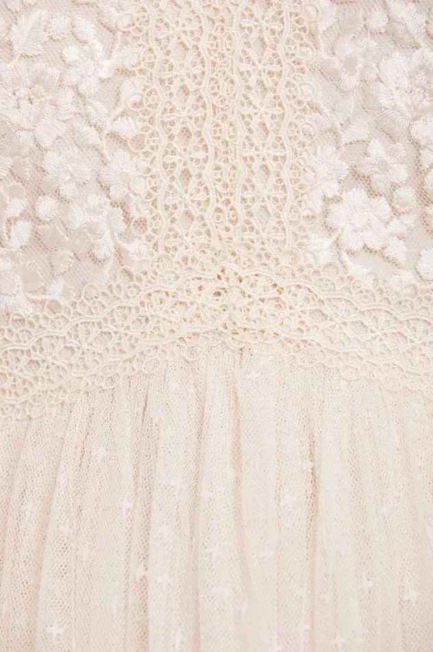Celestia Ribbon Bodice Ankle Gown Champagne Women Needle and Thread Dresses