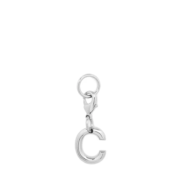 Charm Letter C Silver Color Women Lancel Key Ring