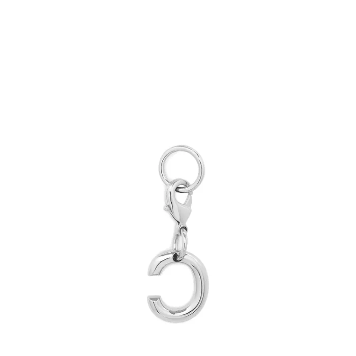 Charm Letter C Silver Color Women Lancel Key Ring Charm Letter C Silver Color Women Lancel Key Ring