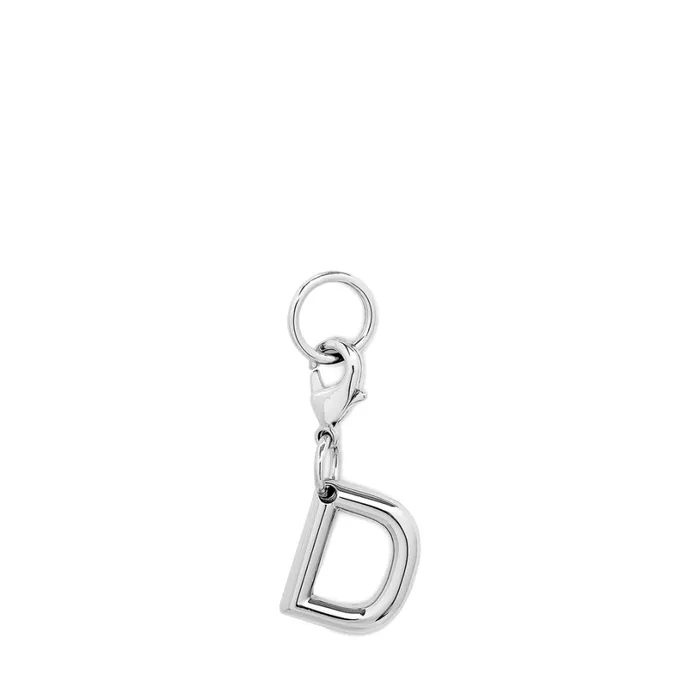 Charm Letter D Silver Color Women Lancel Key Ring