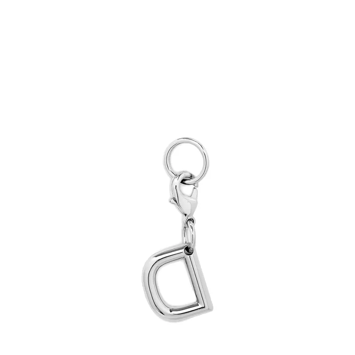 Charm Letter D Silver Color Women Lancel Key Ring