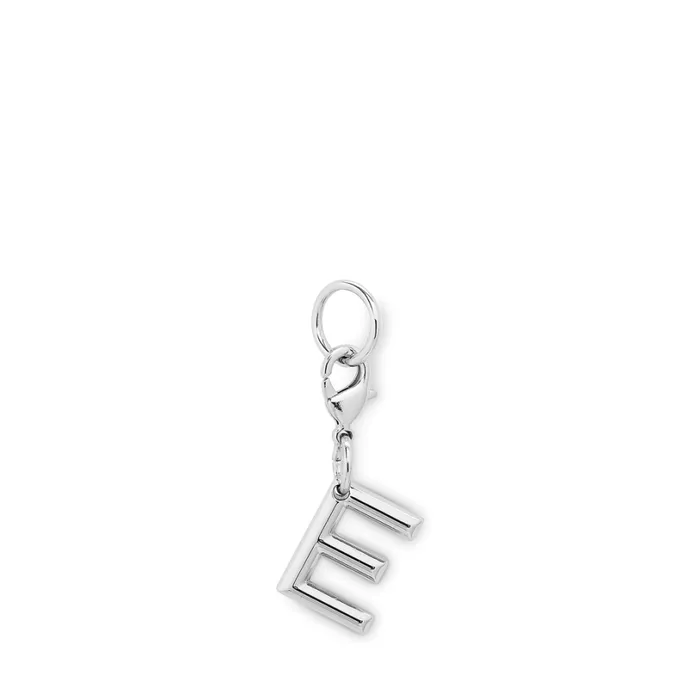 Charm Letter E Silver Color Women Lancel Key Ring