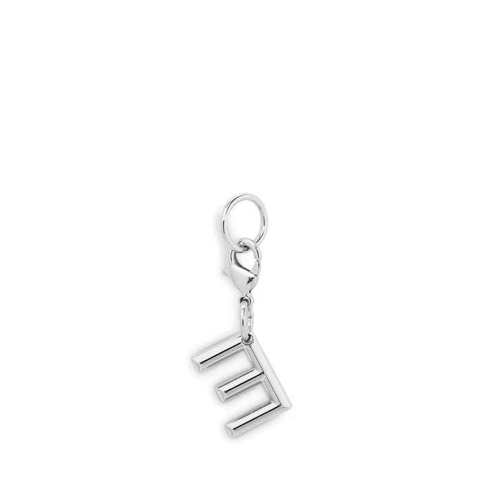 Charm Letter E Silver Color Women Lancel Key Ring