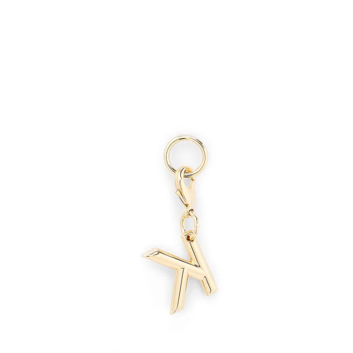Charm Letter K Gold Color Women Lancel Key Ring Charm Letter K Gold Color Women Lancel Key Ring