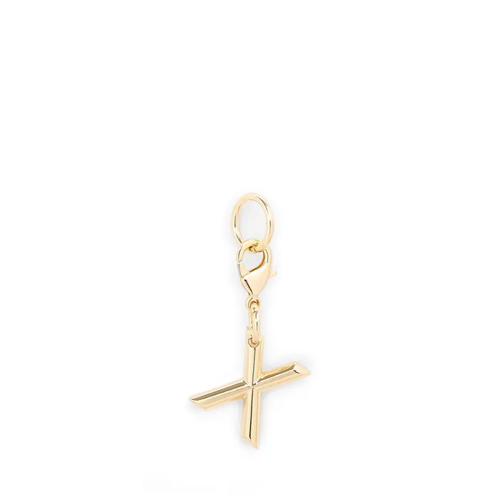 Charm Letter X Gold Color Women Lancel Key Ring