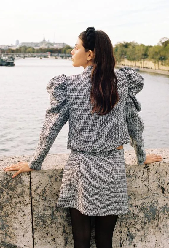 Ciao Lucia Long Sleeve Tops Fernanda Jacket Tweed 8211 Women
