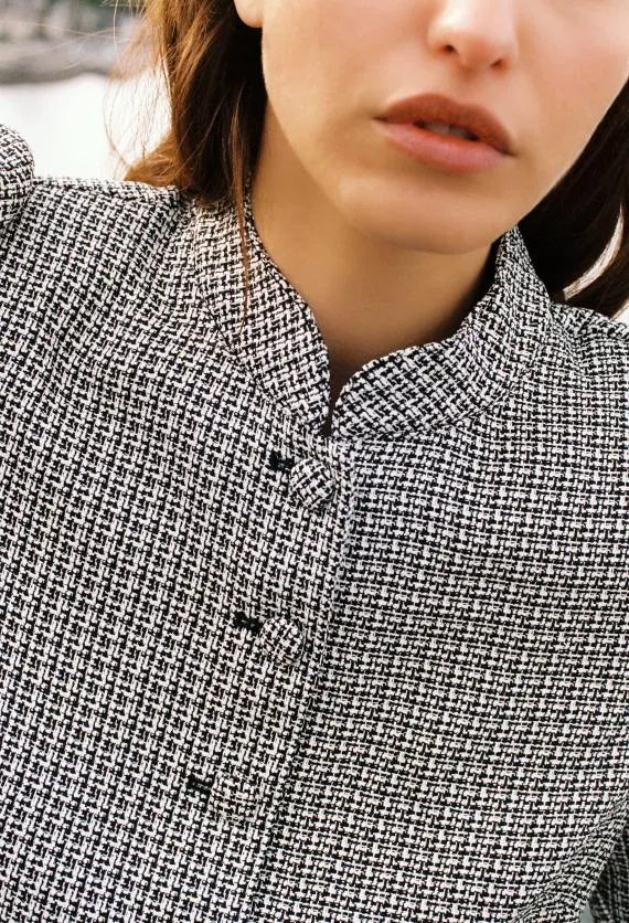 Ciao Lucia Long Sleeve Tops Fernanda Jacket Tweed 8211 Women