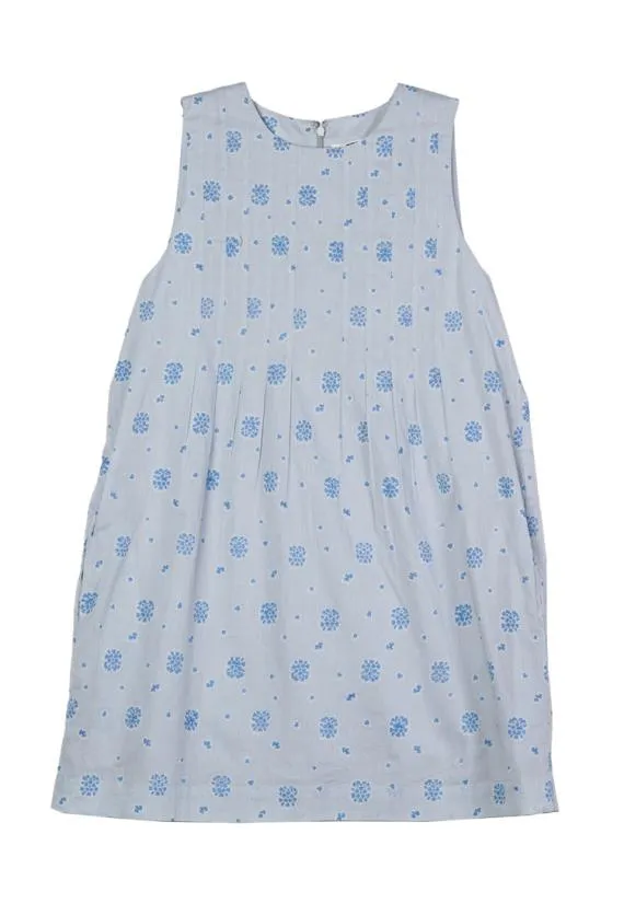 Ciao Lucia Mini Dresses Soledad Blue Printed Sleeveless Mini Dress 8211 Women