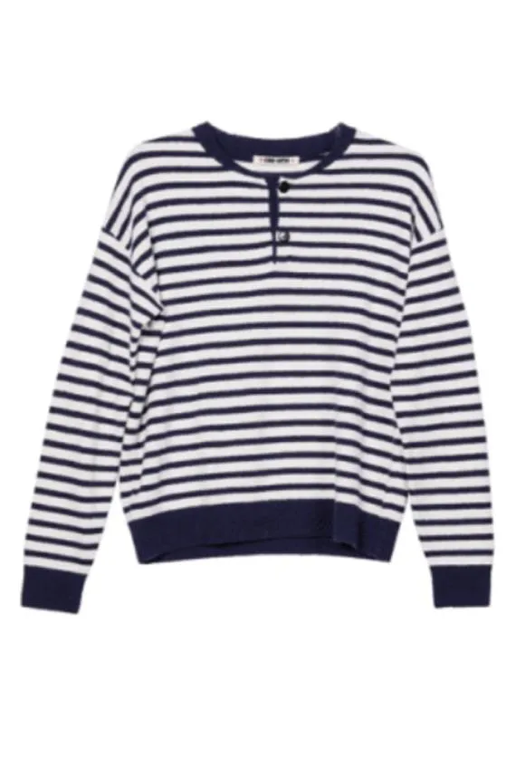 Ciao Lucia Pullovers Sidonie Navy White Stripe Pullover PreOrder 8211 Women