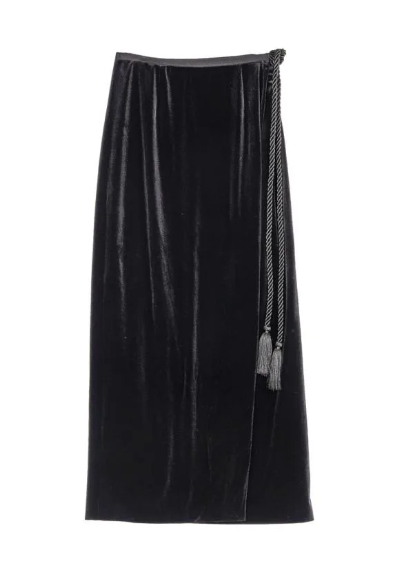 Ciao Lucia Skirts Luna Skirt Black Velvet 8211 Women