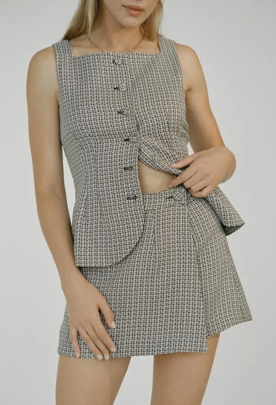 Ciao Lucia Sleeveless Tops Amira Top Tweed 8211 Women