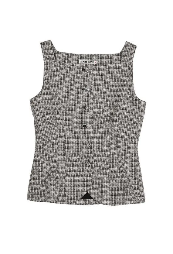 Ciao Lucia Sleeveless Tops Amira Top Tweed 8211 Women