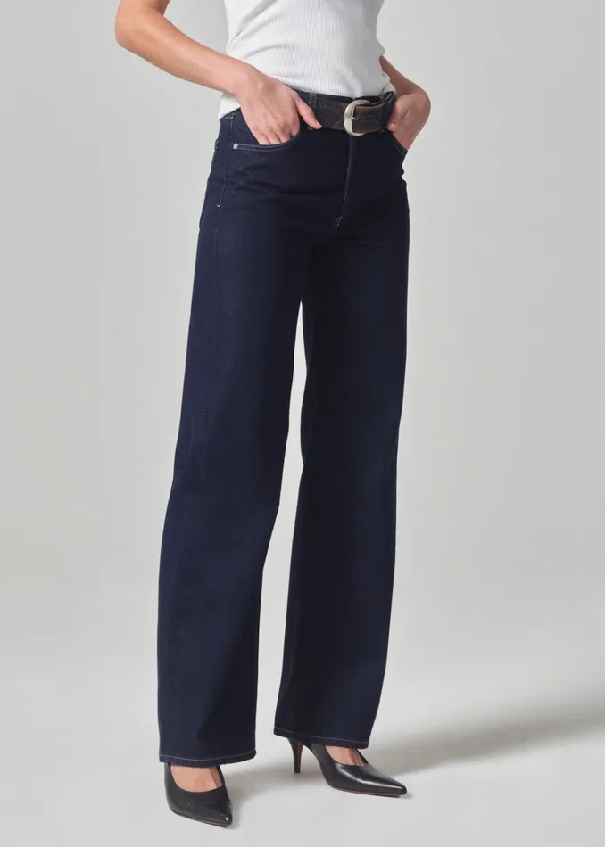 Citizens Of Humanity Annina High Rise Wide Leg 30034 In Hudson Women Jeans