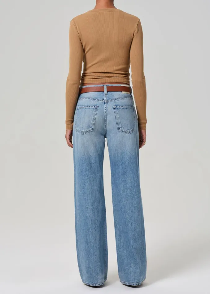 Citizens Of Humanity Annina High Rise Wide Leg 30034 In Meuse Women Jeans